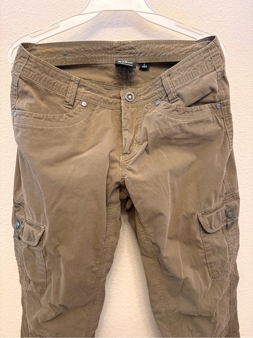 Kuhl Women's Pants 4 Reg Splash Rollup/Cargo Straight Leg in Brown